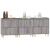 Servante, 3 buc, sonoma gri, 60x35x70 cm, lemn prelucrat GartenMobel Dekor