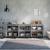 Servante, 3 buc, gri beton, 60x35x70 cm, lemn prelucrat GartenMobel Dekor