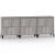 Servante, 3 buc, sonoma gri, 60x35x70 cm, lemn prelucrat GartenMobel Dekor