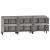 Servante, 3 buc, sonoma gri, 60x35x70 cm, lemn prelucrat GartenMobel Dekor