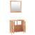 Set mobilier de baie, 2 piese, lemn masiv de nuc GartenMobel Dekor