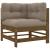 Set mobilier grădină cu perne, 7 piese, maro miere lemn masiv GartenMobel Dekor