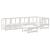 Set mobilier relaxare grădină&perne 6 piese alb lemn masiv pin GartenMobel Dekor