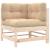 Set mobilier relaxare de grădină & perne 6 piese lemn masiv pin GartenMobel Dekor