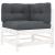 Set mobilier relaxare grădină&perne 6 piese alb lemn masiv pin GartenMobel Dekor