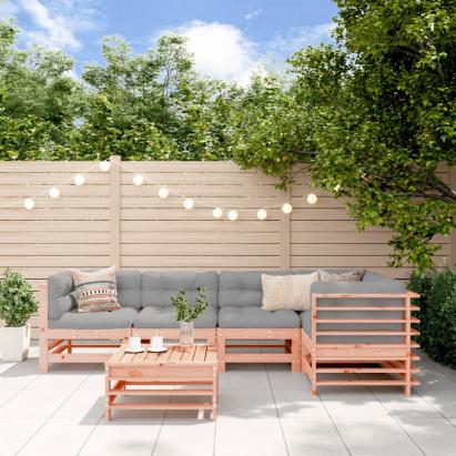 Set mobilier de grădină cu perne, 6 piese, lemn masiv Douglas GartenMobel Dekor