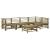 Set mobilier de grădină cu perne, 6 piese, lemn de pin tratat GartenMobel Dekor