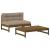 Set mobilier grădină cu perne, 2 piese, maro miere lemn masiv GartenMobel Dekor