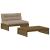 Set mobilier grădină cu perne, 2 piese, maro miere lemn masiv GartenMobel Dekor