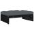 Set mobilier de grădină cu perne, 2 piese, negru, lemn masiv GartenMobel Dekor