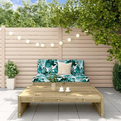 Set mobilier de grădină cu perne, 2 piese, lemn de pin tratat GartenMobel Dekor