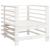 Set mobilier de grădină, 7 piese, alb, lemn masiv de pin GartenMobel Dekor