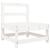 Set mobilier relaxare grădină, 8 piese, alb, lemn masiv de pin GartenMobel Dekor