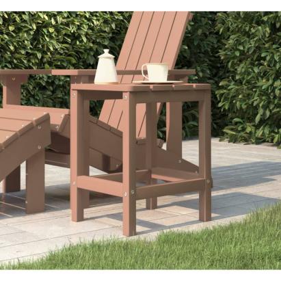 Masă Adirondack de grădină, maro, 38x38x46 cm, HDPE GartenMobel Dekor