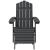 Scaun de grădină Adirondack cu suport picioare, antracit, HDPE GartenMobel Dekor