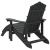 Scaun de grădină Adirondack cu suport picioare, antracit, HDPE GartenMobel Dekor