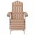 Scaun de grădină Adirondack cu suport pentru picioare maro HDPE GartenMobel Dekor