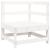 Set mobilier de grădină, 6 piese, alb, lemn masiv pin GartenMobel Dekor