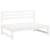 Set mobilier relaxare grădină, 2 piese, alb, lemn masiv de pin GartenMobel Dekor