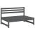 Set mobilier relaxare grădină, 2 piese, gri, lemn masiv de pin GartenMobel Dekor
