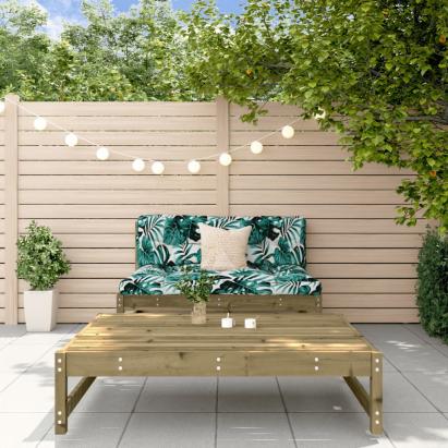 Set mobilier relaxare de grădină, 2 piese, lemn de pin tratat GartenMobel Dekor