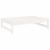 Set mobilier de grădină, 6 piese, alb, lemn masiv pin GartenMobel Dekor