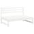 Set mobilier de grădină, 6 piese, alb, lemn masiv pin GartenMobel Dekor