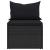 Set mobilier de grădină cu perne, 4 piese, negru, poliratan GartenMobel Dekor