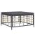 Set mobilier de grădină cu perne, 7 piese, antracit, poliratan GartenMobel Dekor