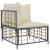 Set mobilier de grădină cu perne, 9 piese, antracit, poliratan GartenMobel Dekor