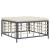 Set mobilier de grădină cu perne, 10 piese, antracit, poliratan GartenMobel Dekor