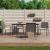 Set mobilier de grădină cu perne, 5 piese, poliratan și oțel GartenMobel Dekor