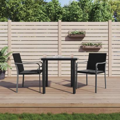 Set mobilier de grădină cu perne, 3 piese, poliratan și oțel GartenMobel Dekor