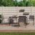 Set mobilier de grădină cu perne, 5 piese, poliratan și oțel GartenMobel Dekor