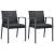 Set mobilier de grădină cu perne, 3 piese, poliratan și oțel GartenMobel Dekor