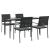 Set mobilier de grădină cu perne, 5 piese, poliratan și oțel GartenMobel Dekor