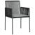 Set mobilier grădină cu perne, 3 piese, negru, poliratan & oțel GartenMobel Dekor