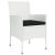 Set mobilier de grădină cu perne, 5 piese, alb, poliratan GartenMobel Dekor