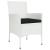 Set mobilier de grădină cu perne, 9 piese, alb, poliratan GartenMobel Dekor