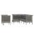 Set mobilier de grădină cu perne, 8 piese, gri, poliratan GartenMobel Dekor