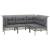 Set mobilier de grădină cu perne, 6 piese, gri, poliratan GartenMobel Dekor