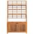 Cutie de depozitare cu spalier, 99x50x160 cm, lemn masiv acacia GartenMobel Dekor