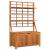 Cutie de depozitare cu spalier, 99x50x160 cm, lemn masiv acacia GartenMobel Dekor