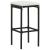 Set mobilier bar de grădină cu perne, 9 piese, negru, poliratan GartenMobel Dekor