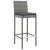 Set mobilier bar de grădină cu perne, 7 piese, gri, poliratan GartenMobel Dekor