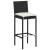 Set mobilier bar de grădină cu perne, 9 piese, negru, poliratan GartenMobel Dekor