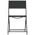 Set mobilier bistro, 3 piese, negru, oțel GartenMobel Dekor