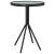 Set mobilier bistro, 3 piese, negru, oțel GartenMobel Dekor