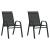 Set mobilier bistro de grădină, 3 piese, negru GartenMobel Dekor