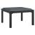 Set mobilier de grădină, 5 piese, negru/gri, poliratan GartenMobel Dekor